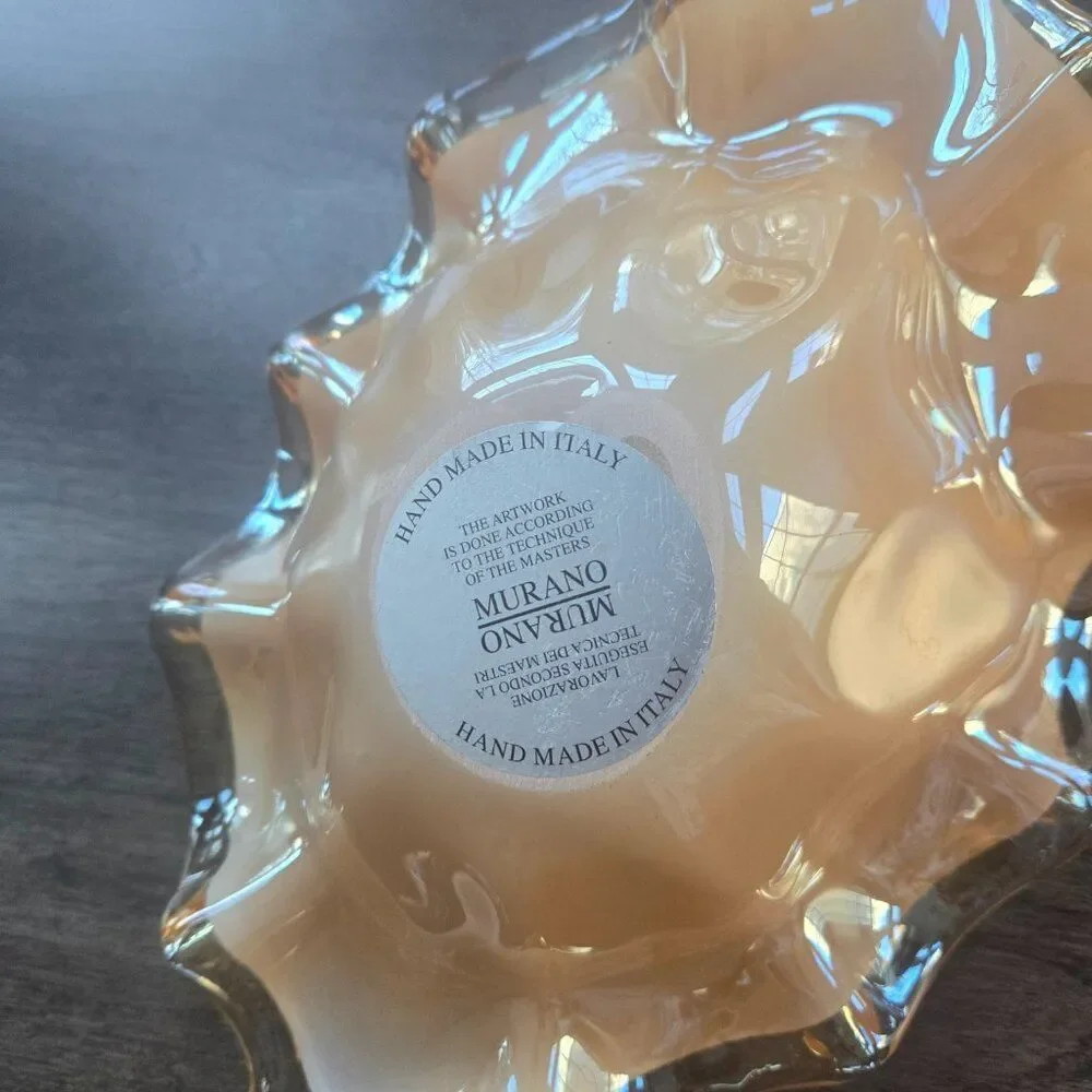NWT Blown glass Murano vase